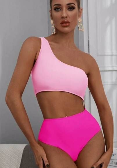 Pink monokini XL - Picture 2 of 5